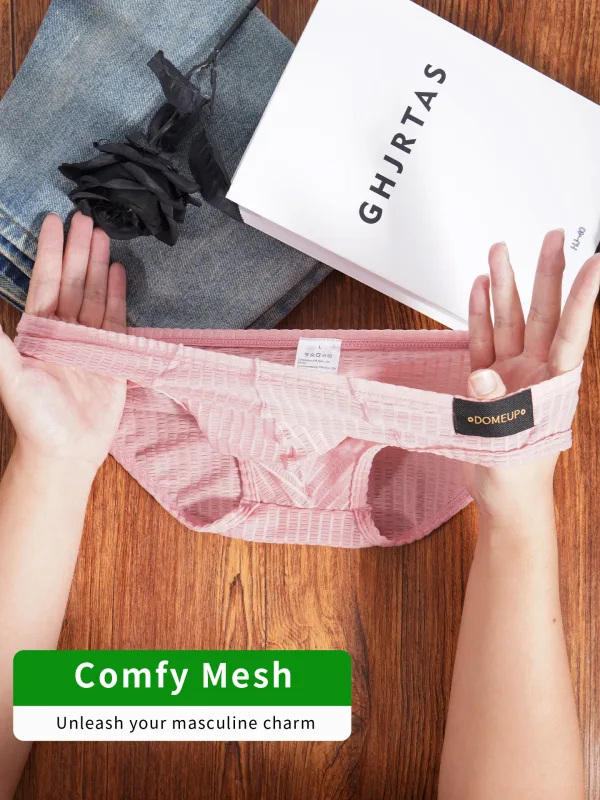 Quần Lót Nam Gân Họa Tiết Nam Ngắn Nylon Elastane Quần Lót Nhẹ Mỏng Thoải Mái Nam Tam Giác Quần Lót M‑XXL — image 8