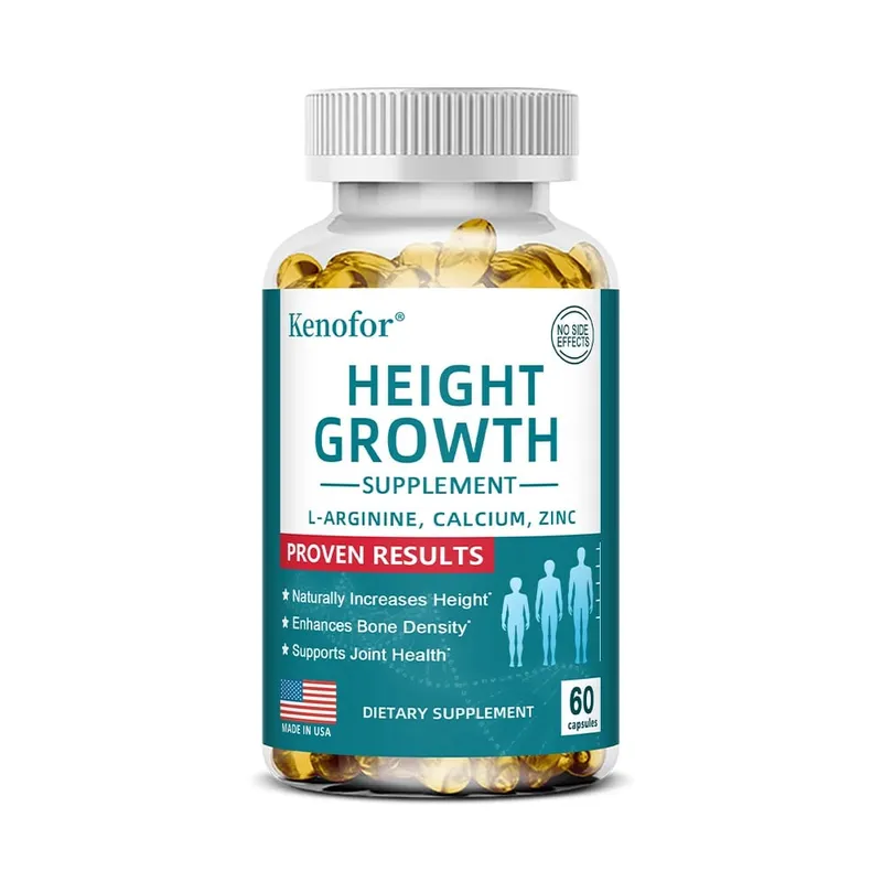 Natural Height Growth Calcium Vitamin D Supplement Vegetarian Capsules Increase Bone Strength Height Promoter Capsules Adults — image 8