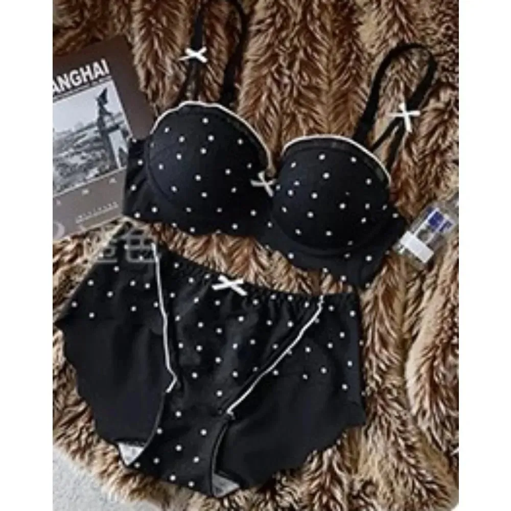 Ensemble de soutien-gorge Demi-bonnet en dentelle pour femmes, 2 pièces, Push Up, petit buste, soutien supérieur, Anti-affaissement, dos élégant, Lingerie intime, sous-vêtements quotidiens — image 7