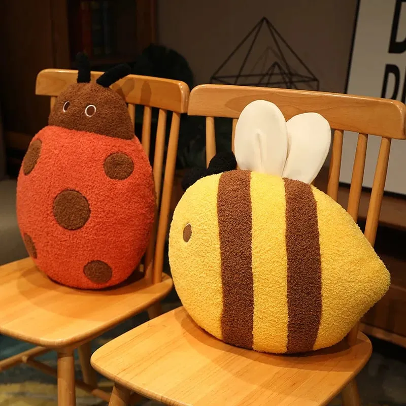 50cm Simulation Plush Toys Pillow Butterfly Bee Insects Cartoon Soft Stuffed Animals Plush Dolls Cushion Gifts for Girlfriend — image 4