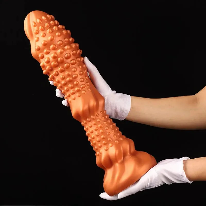 Lobo dente vara enorme longo anal plug grande vibrador butt plug ânus expansão estimulador massagem de próstata brinquedos sexuais anal para mulher homem — image 1
