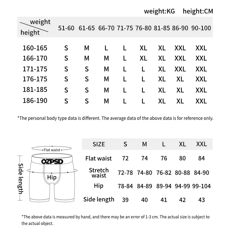 6Pcs Men Underwear Boxers Breathable Man Swimming Underpants Plus Size Print Mens Panties Trunks Sexy Men's Boxershorts — image 1