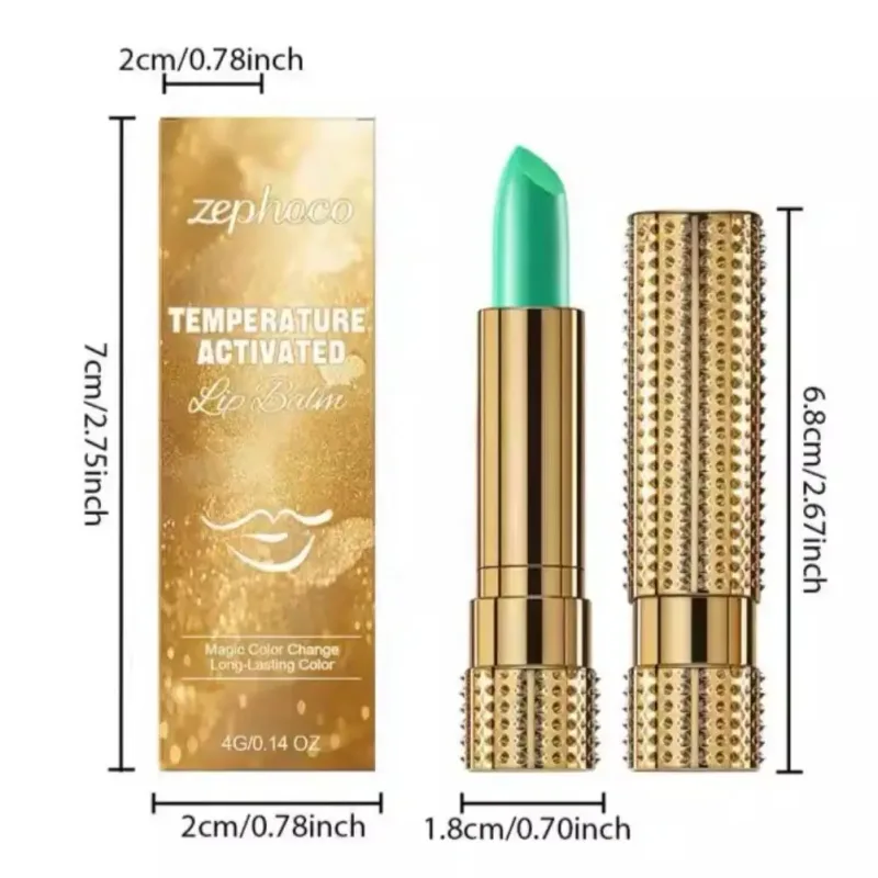 Batom que muda de cor à prova d'água, bálsamo labial natural, suave, maquiagem labial, textura leve, nutritivo, hidratante, cuidados com a pele — image 6