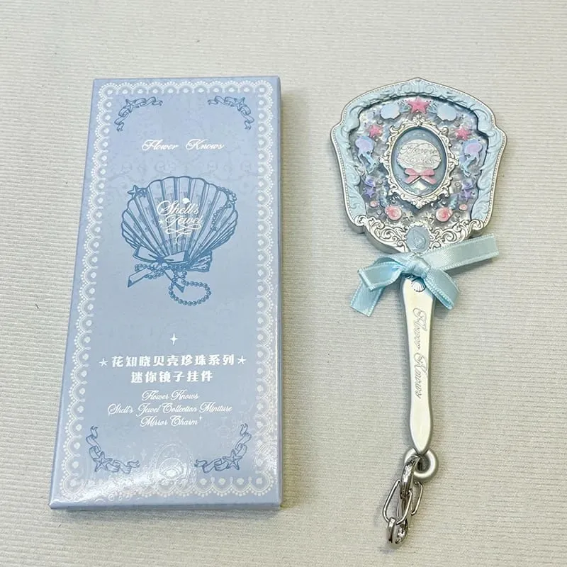 Flower Knows Mirror Moonlight Mermaid THE SWEETIE BEAR Collection Handheld Mirror Limited White Blue Pink Fairy Mirrors — image 23