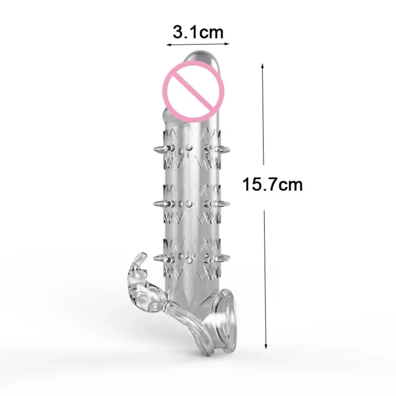 Realistic Penis Extension Cock Sleeve Reusable Silicone Penis Enlarger Delay Condoms For Men Dildo Enhancer Sex Toys Erotic Shop