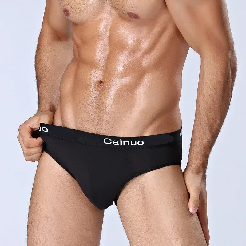 4 pièces/lot été hommes Triangle pantalon grande taille hommes sous-vêtements Sexy garçon confortable solide caleçons anti-champignons hommes culottes — image 10