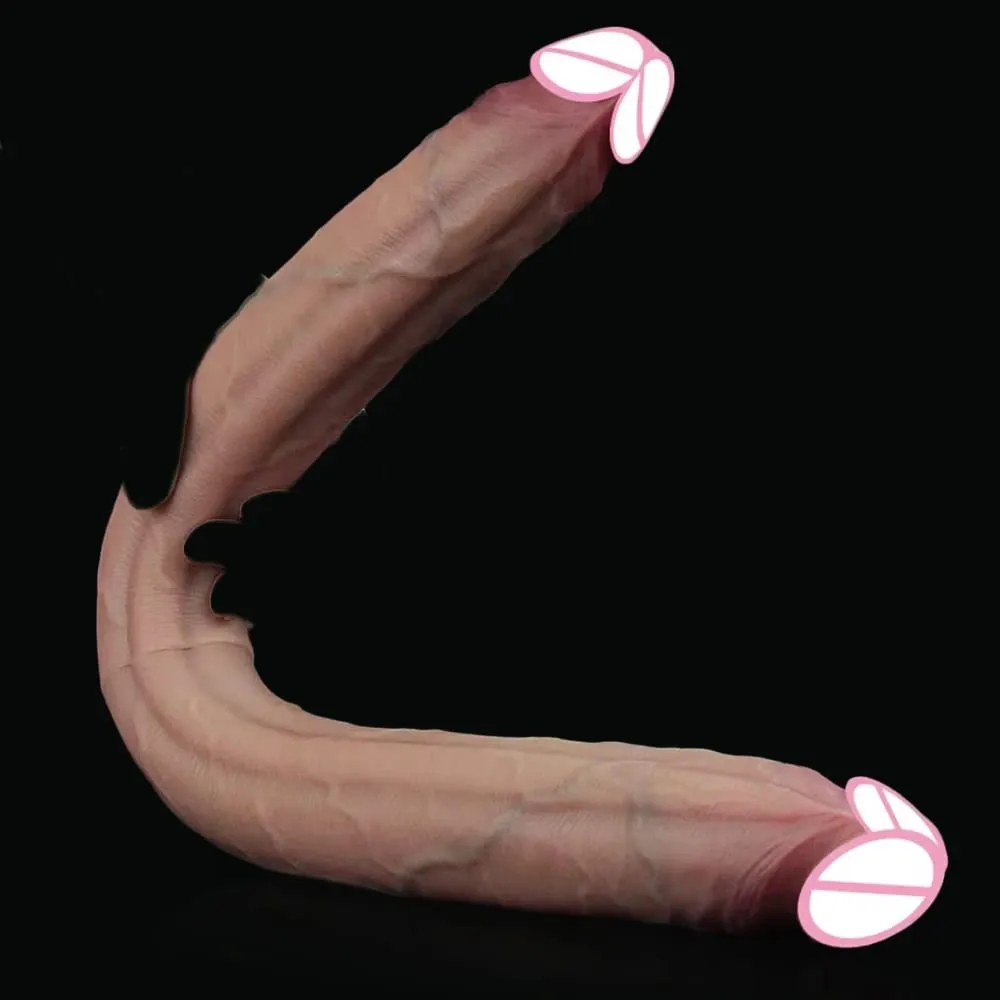 Godes à Double extrémité en Silicone, pénis Super Long, Massage Vaginal du point G, orgasme, masturbateur lesbien, plug anal, jouets sexuels — image 2