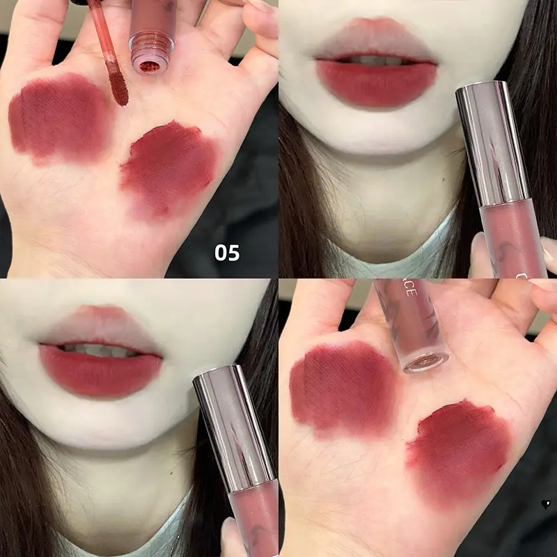 Matte Velvet Brown Liquid Lipstick Long Lasting Red Lipgloss Waterproof Orange Lip Tint Makeup For Women Lip Stain Cosmetic — image 2
