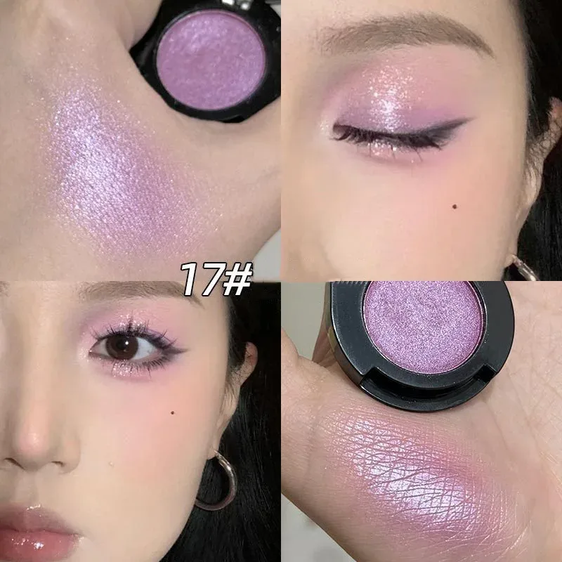 Monochrome Matte Brown Eyeshadow Makeup Waterproof Lasting Shiny Green Eye Makeup Natural Brighten Eyeshadow Highlighter Palette — image 19