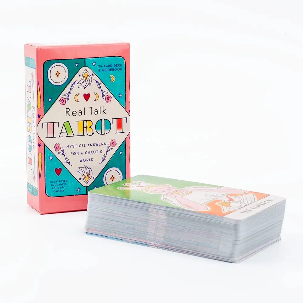Real Talk Tarot Fortune Telling Divination Deck Jeu avec 78 cartes et guide Illustrations modernes Jeu de société amusant pour fête en famille — image 2