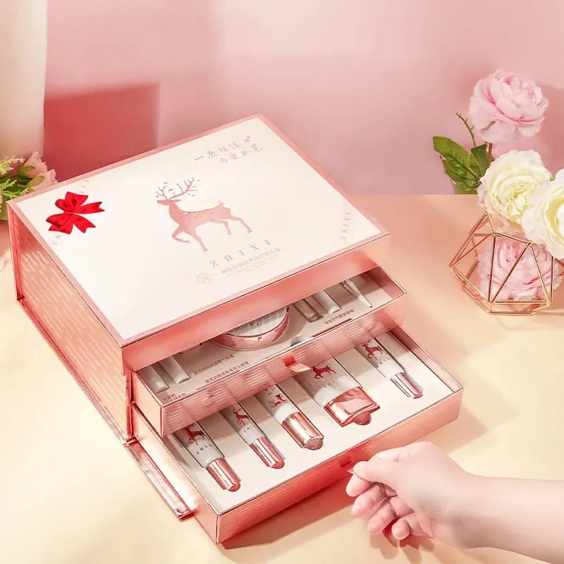 Juego de 20 piezas de maquillaje, caja completa, lápiz labial, sombra de ojos, juego de regalo, productos completos para el cuidado de la piel, cosméticos para mujeres — image 4
