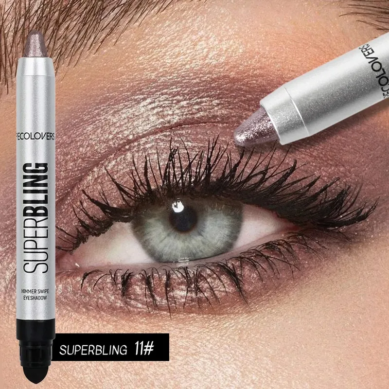 12 PZ/SET Shimmer Eye Shadow Pen & Palette Eyeliner Liquido Lash Bigodino Pennelli Trucco Occhi Impermeabile/Lunga Durata — image 6