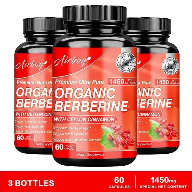 Berberine Capsules - Supports Cardiovascular Health Immune Function Metabolism and Healthy Weight Management — image 10