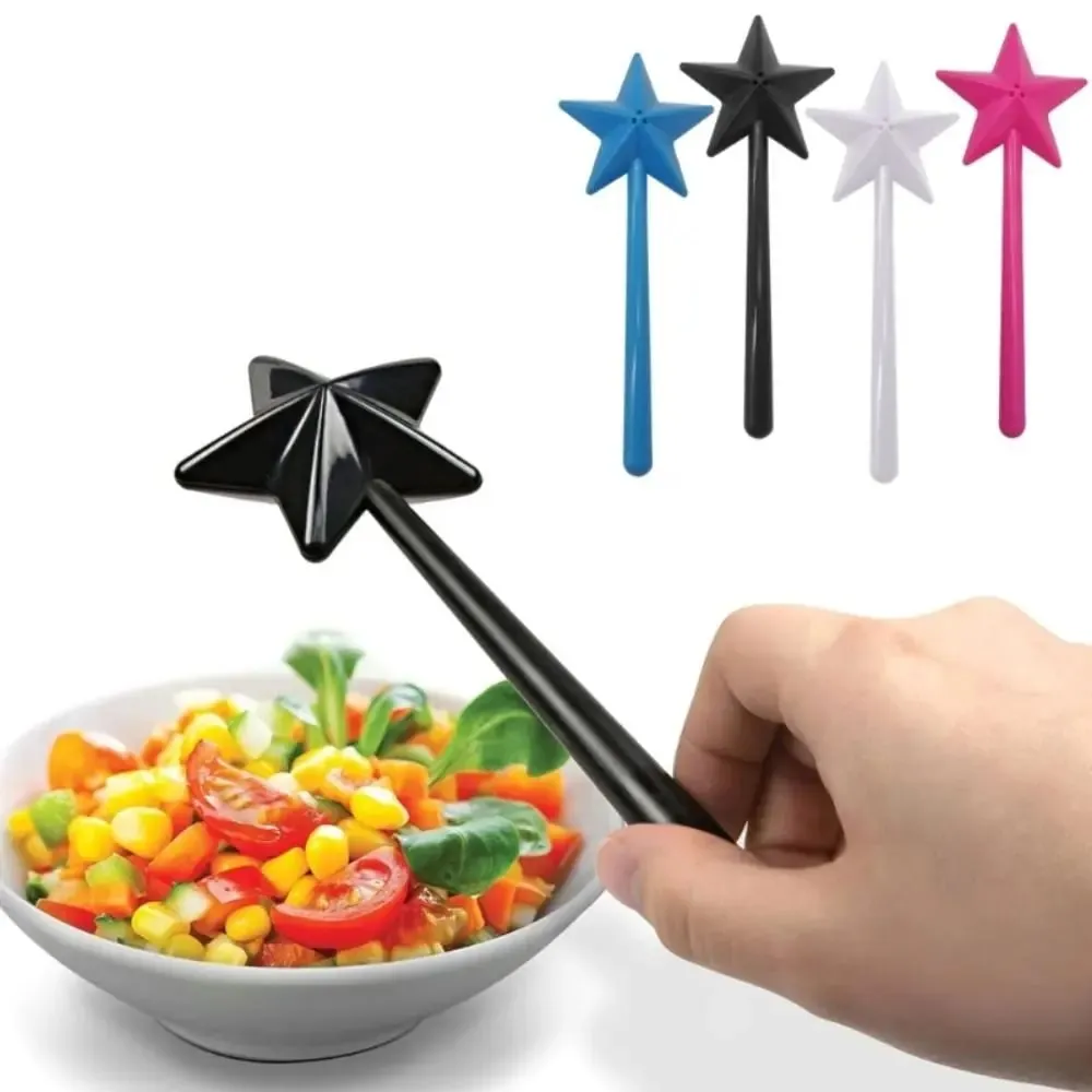 Tragbare Salz- und Pfefferstreuer, nachfüllbar, magischer Sternstab, Gewürzspender, Gewürzstreuer-Set, Küche und Esszimmer, Grillzubehör