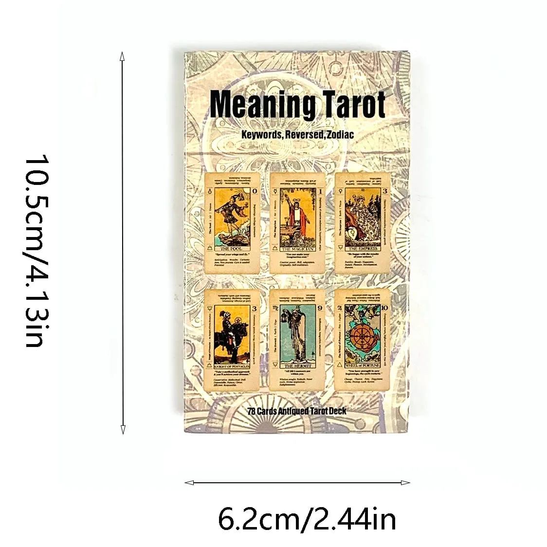 Maksud Dek Tarot 78 Kad Dengan Kata Kunci Maksud Pada Kad Permainan Kad Ramalan Ramalan Untuk Pembaca Tarot Pemula — image 6