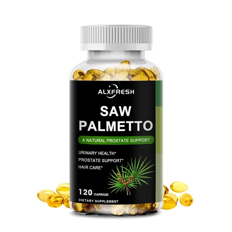 Alxfresh Saw Palmetto understøtter antioxidantfunktion prostatafunktion og urinvejssundhed for at støtte mænds sundhed hårvækst