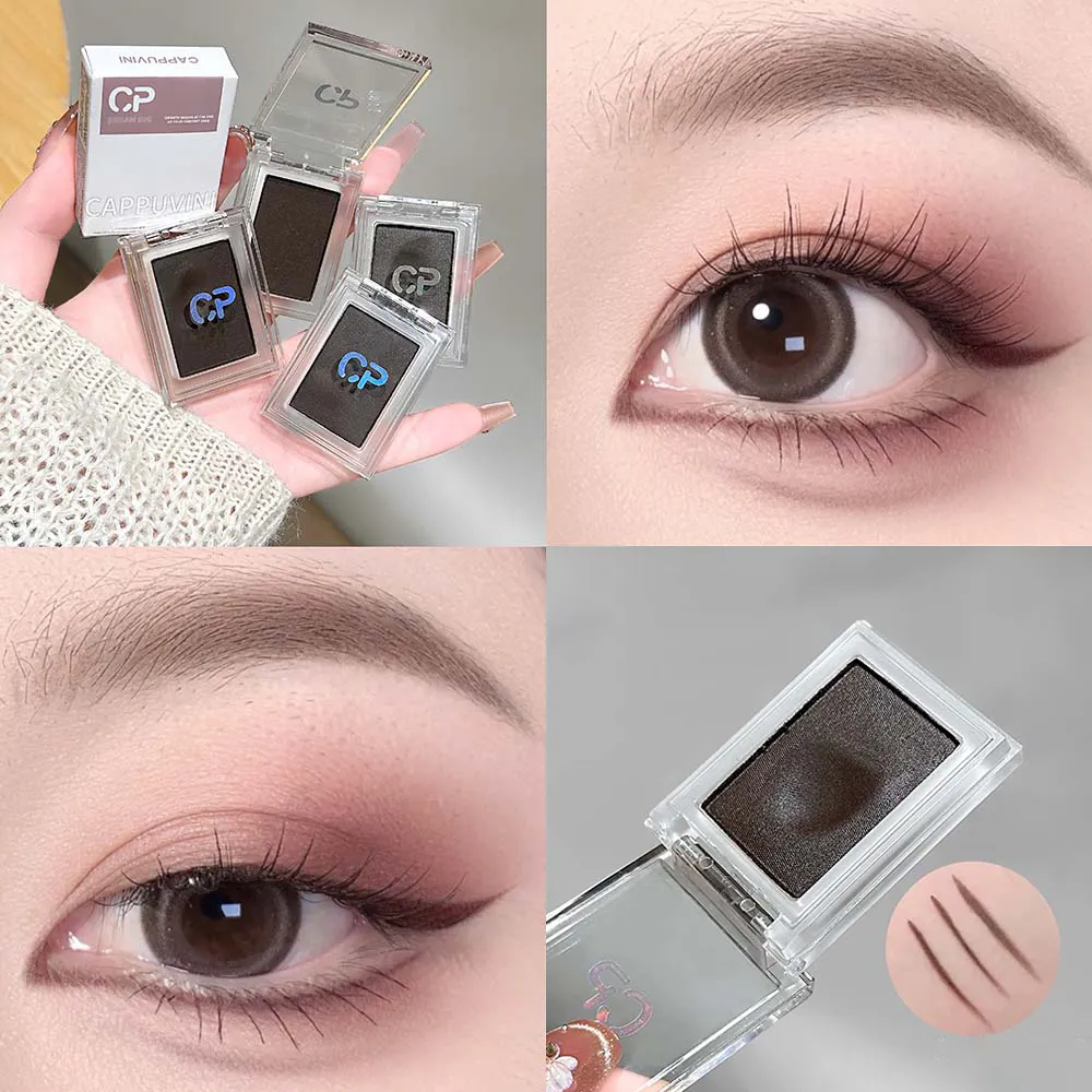 Donkerrood Bruin Monochroom Oogschaduw Crème Aardappelpuree Natuurlijke Veegvaste Niet-uitdrogende Matte Oogschaduw Waterproof Eyeliner