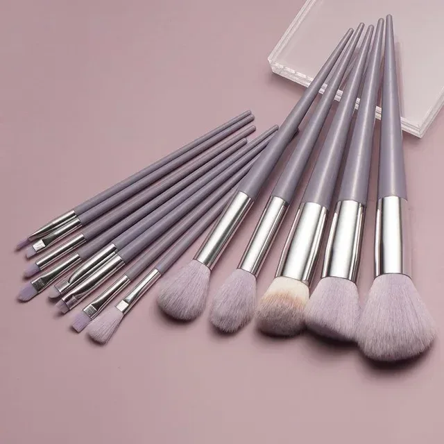 Juego de brochas de maquillaje suaves y esponjosos, 13 Uds., para base cosmética, colorete en polvo, sombra de ojos, brocha de maquillaje para mezclar Kabuki, herramienta de belleza — image 7
