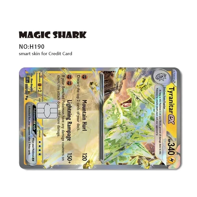 Charizard Gyarados Venusaur Blastoise Mewtwo Squirtle Snorlax Holographic Laser Credit Debit Card Film Skin Sticker — image 19
