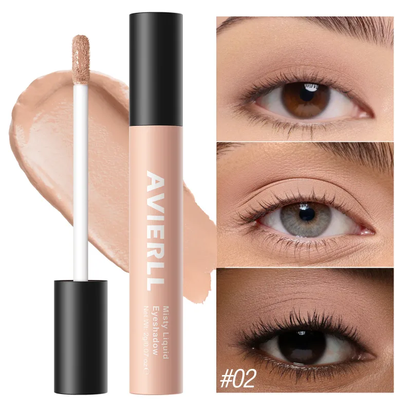10 Warna Matte Nude Eye Bronzer Pembayang Mata Cecair Kalis Air Mata Tahan Lama Shdaow Kontur Pipi Semulajadi Kosmetik Wanita — image 14