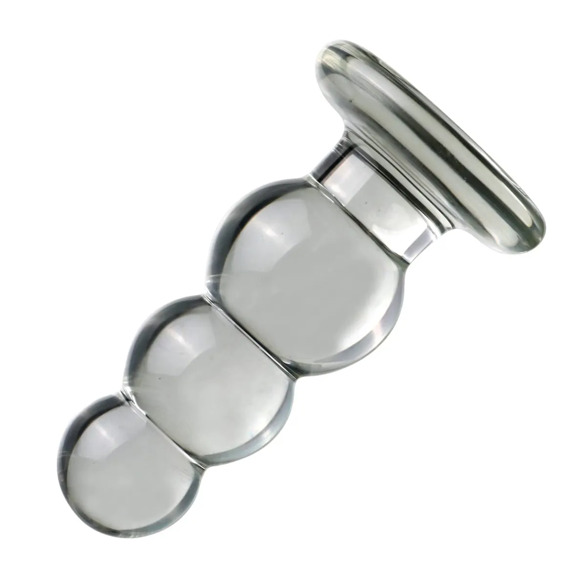 3 ขนาด Big Ball แก้ว Pyrex Anal Dildos Butt Plug คริสตัลช่องคลอดลูกปัดอวัยวะเพศชายปลอมหญิงช่วยตัวเองของเล่นสำหรับผู้ใหญ่ผู้หญิงผู้ชาย — image 3