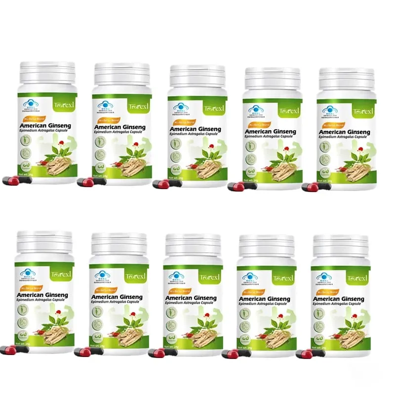 Natural Epimedium Ginseng Supplements for Male Enhancing Stamina Strength and Endurance Men Health Enlargent Capsules — image 5