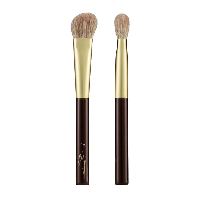 SD14 Professionel håndlavet makeup børste lille kontur næse skygge børste blød gede rød ræve hår makeup børster