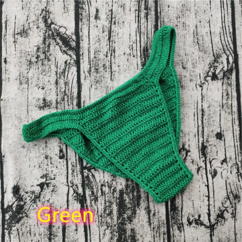 Chaud hommes femmes sous-vêtements respirants main Crochet taille basse Gstring natation bain de soleil string Sissy culottes Трусы Мужские — image 23