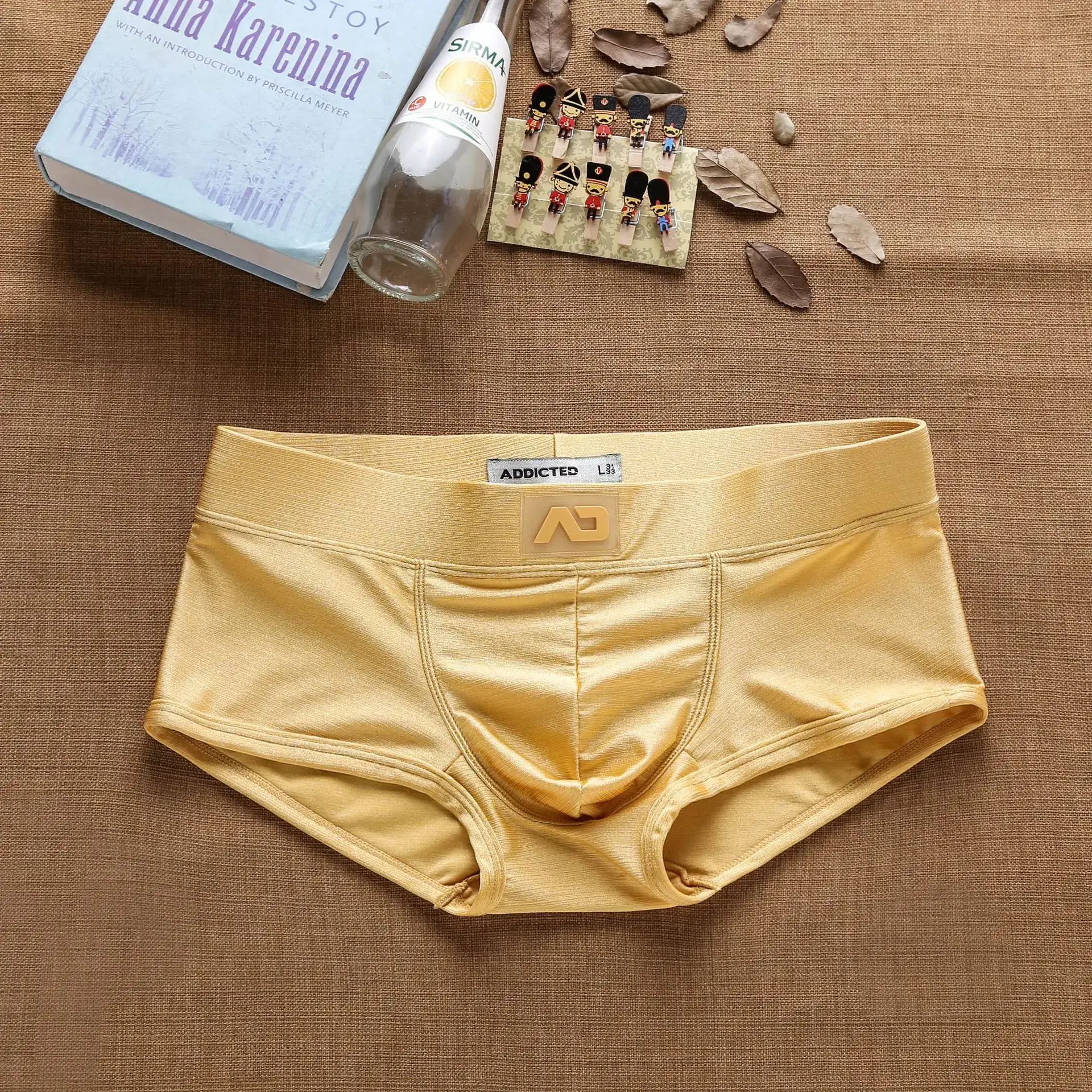 Pantaloni ad angolo piatto da ragazzo rialzati spazzolati a vita bassa da uomo — image 2