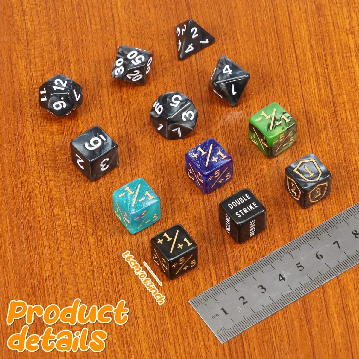 56/78Pcs ชุดลูกเต๋าเคาน์เตอร์อะคริลิค Plus และลบชุดลูกเต๋าคำสำคัญเคาน์เตอร์ Tokens แบบพกพาการ์ดเกมอุปกรณ์เสริมสำหรับ Party Home — image 3