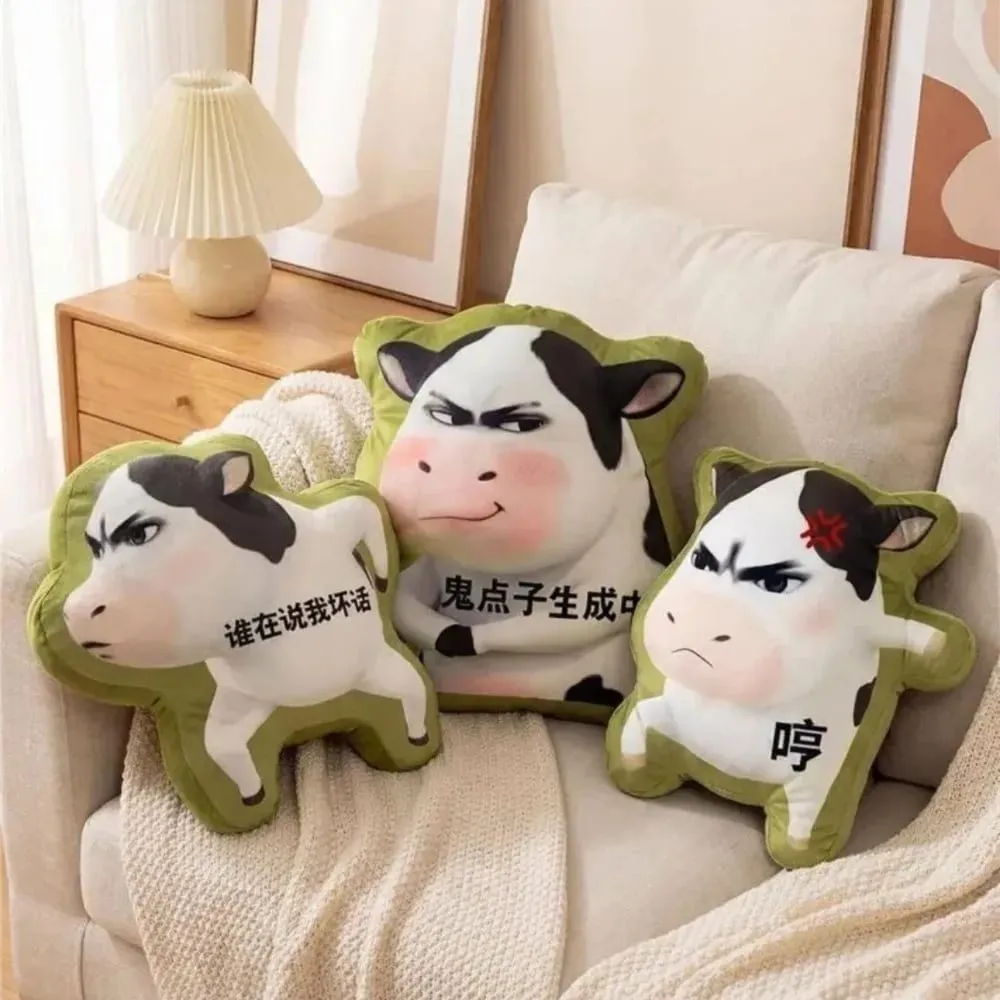 Coussin en forme de vache abstraite, mignon, décor de canapé, dessin animé, oreiller multifonctionnel, décoration de maison — image 6