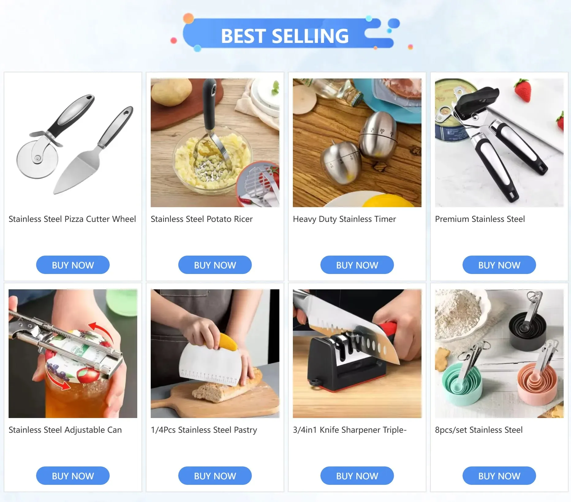 Apribottiglie multiutensile professionale in acciaio inossidabile di alta qualità con taglierino per lattine e gadget da cucina con impugnatura ergonomica — image 7