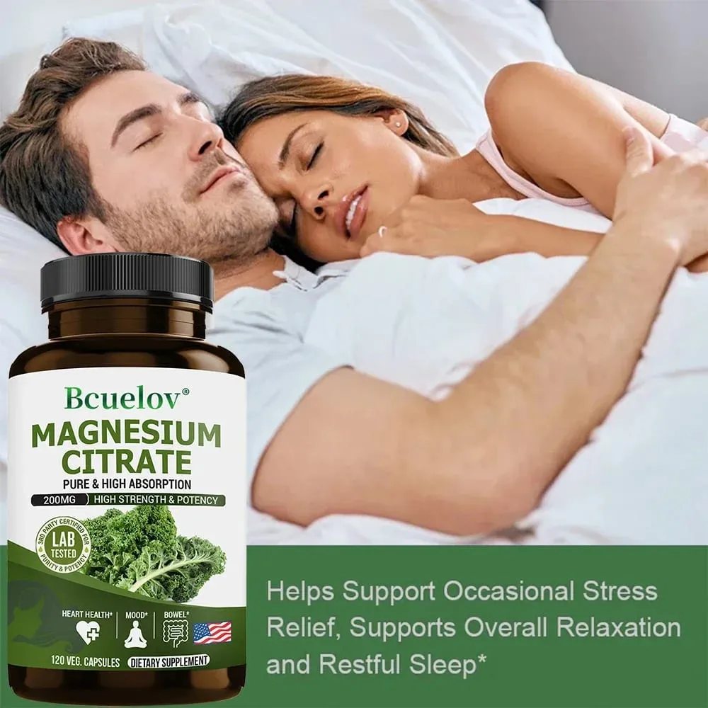 Magnesium Citrate Supplement - Highly Absorbed Relieves Constipation Relaxes Nerves Supports Heart Health Muscles and Bones — image 4