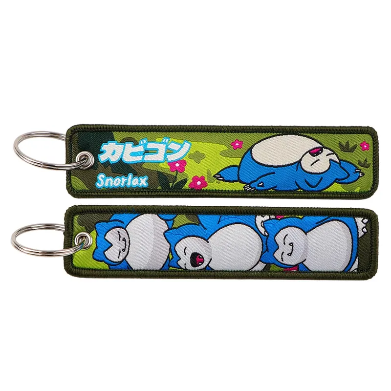 Pokémon Anime elfe monstres porte-clés pour voitures sac à dos porte-clés broderie porte-clés étiquette Jet accessoires cadeaux 1 pièces