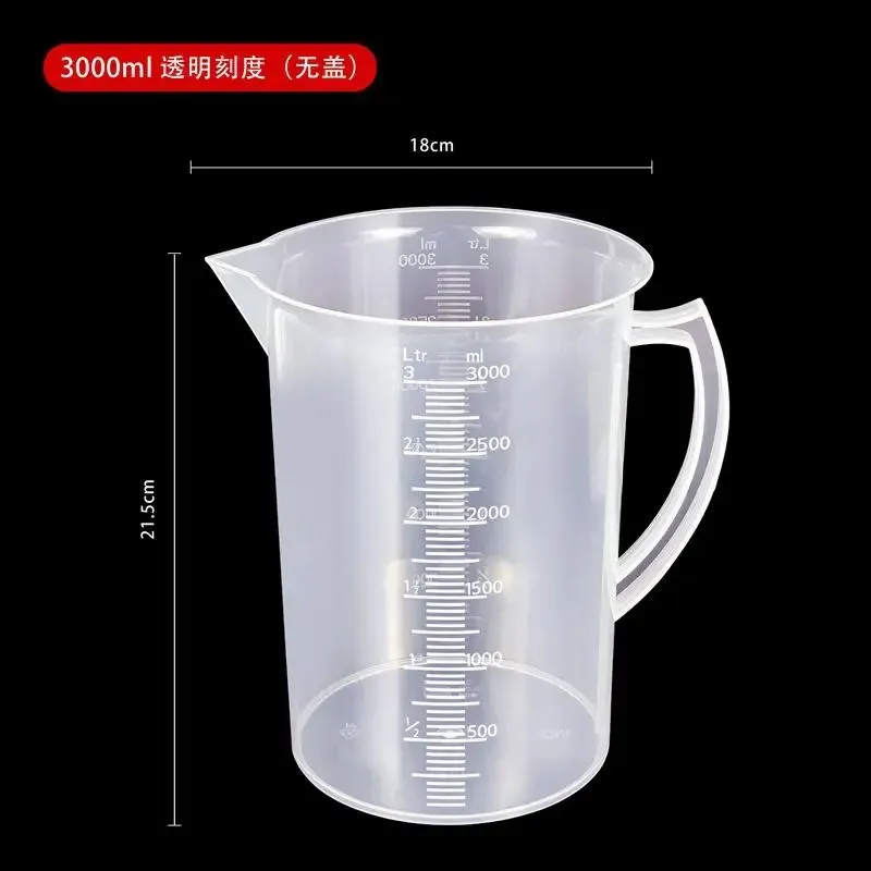 100-5000ml Thickened Plastic Measuring Cup with Scale Food Grade Measuring Cup Experimental Measuring Cup Beaker Plastic Cup — image 8