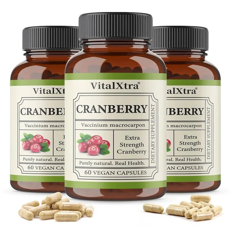 Capsules de canneberges extra fortes – 12 500 mg de canneberges fraîches par capsule optimisent la santé des voies urinaires – Végétalien — image 10
