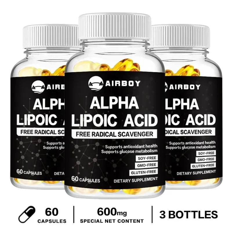 Alpha Lipoic Acid Softgels - Supports Nervous System Health Powerful Antioxidant Promotes Metabolism Healthy Aging — image 10