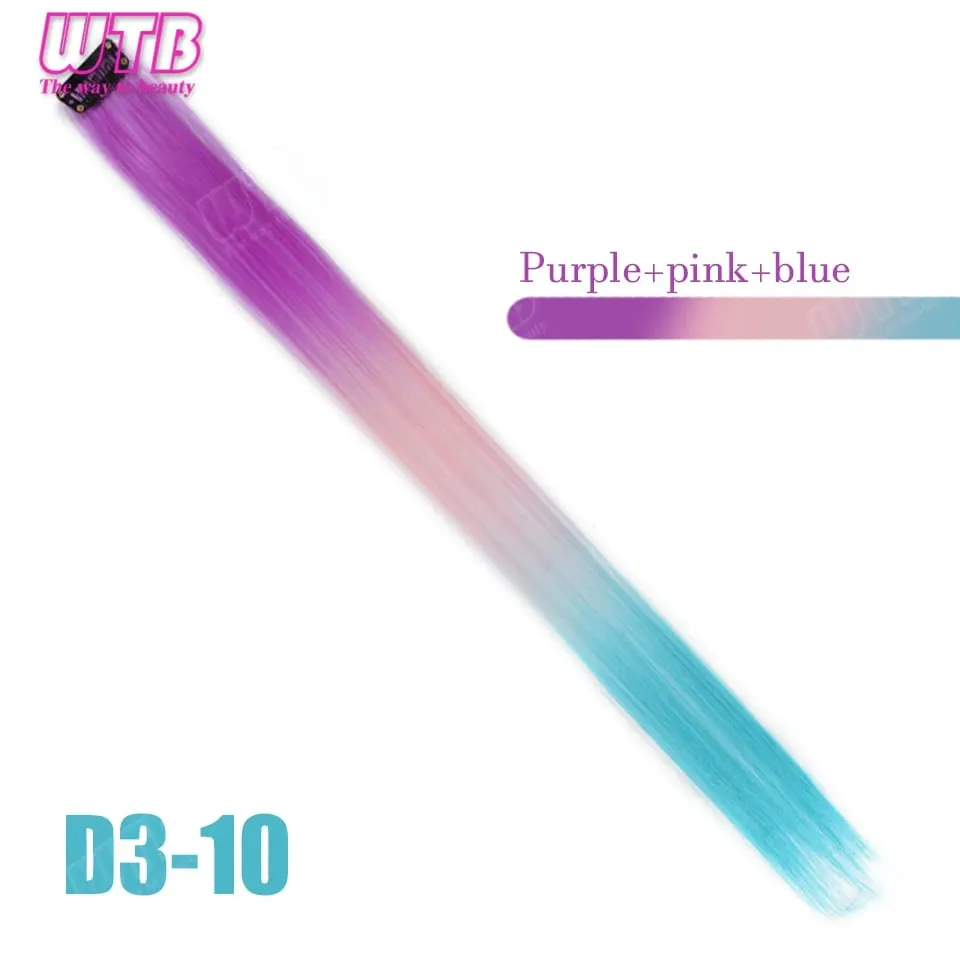 WTB ต่อผมสังเคราะห์สี BB คลิปต่อผมไล่ระดับสีสไตล์ไล่ระดับสีเหมาะสำหรับการสวมใส่ในชีวิตประจำวันของผู้หญิงและวันหยุด — image 15