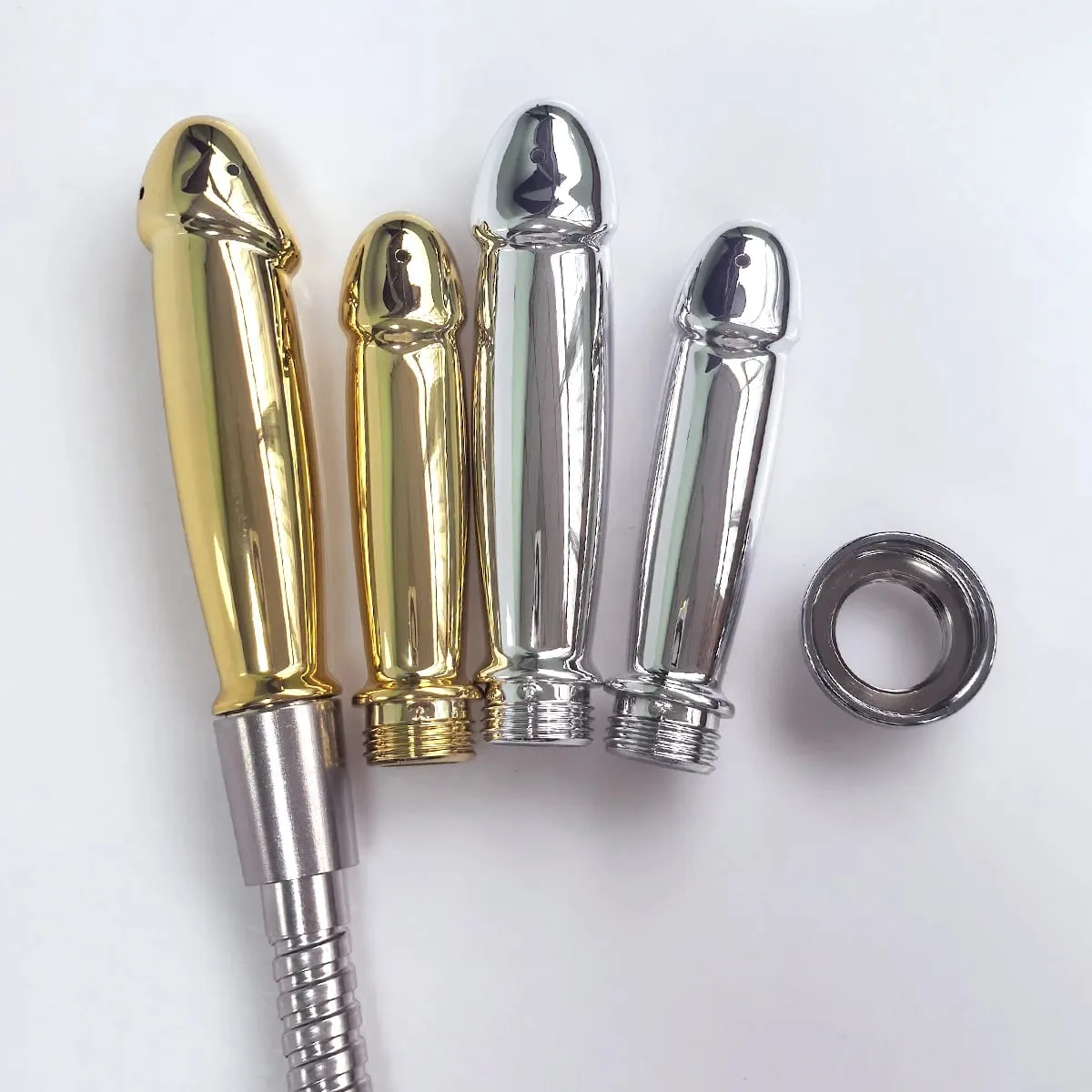 ABS anal vaginal douche Konverteringshoved til udendørs brug Bagkammer vanding multifunktion plug-in bruser sexlegetøj — image 5