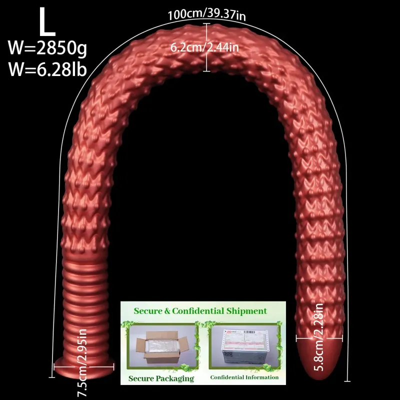 Długi 1M butt plug miękki silikonowy korek analny rozszerzenie tyłka męski masaż prostaty kobieta pochwowa stymulacja punktu G duże Dildo seks-zabawka — image 9