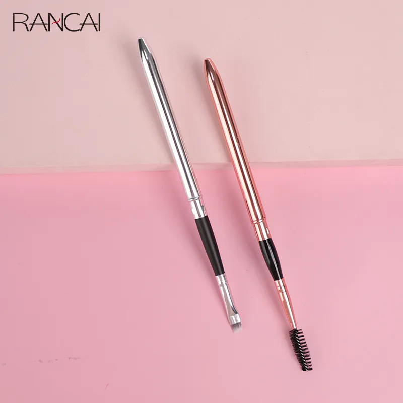 1 PZ Pennello per sopracciglia Pennelli professionali piccoli angolari Eye Brow Liner di alta qualità Contorno ciglia Trucco cosmetico di bellezza — image 5