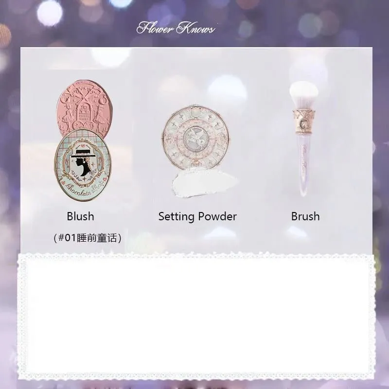 Flower Knows Moonlight Mermaid Series Palette de fard à paupières à paillettes, coquille à haute teneur en pigments, bijoux, Blush, ensemble de pinceaux de maquillage, finition mate — image 13