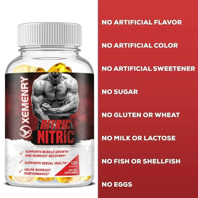 Xemenry L-Arginine Highest Capsule Dosage – Nitric Oxide Supplement — image 3