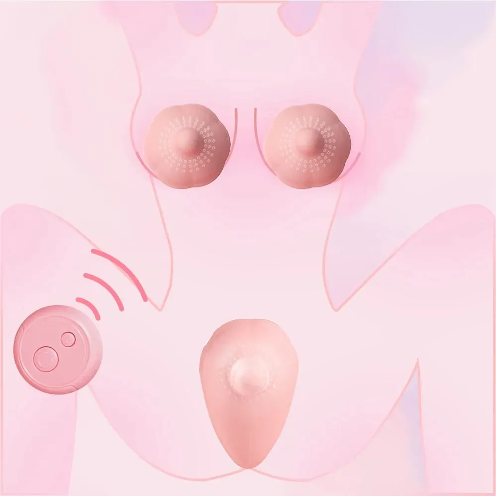 유방 진동기 젖꼭지 마사지 클리토리스 자극기 원격 제어 여성 자위대 섹스 토이 여성 커플 성인 용품 — image 2