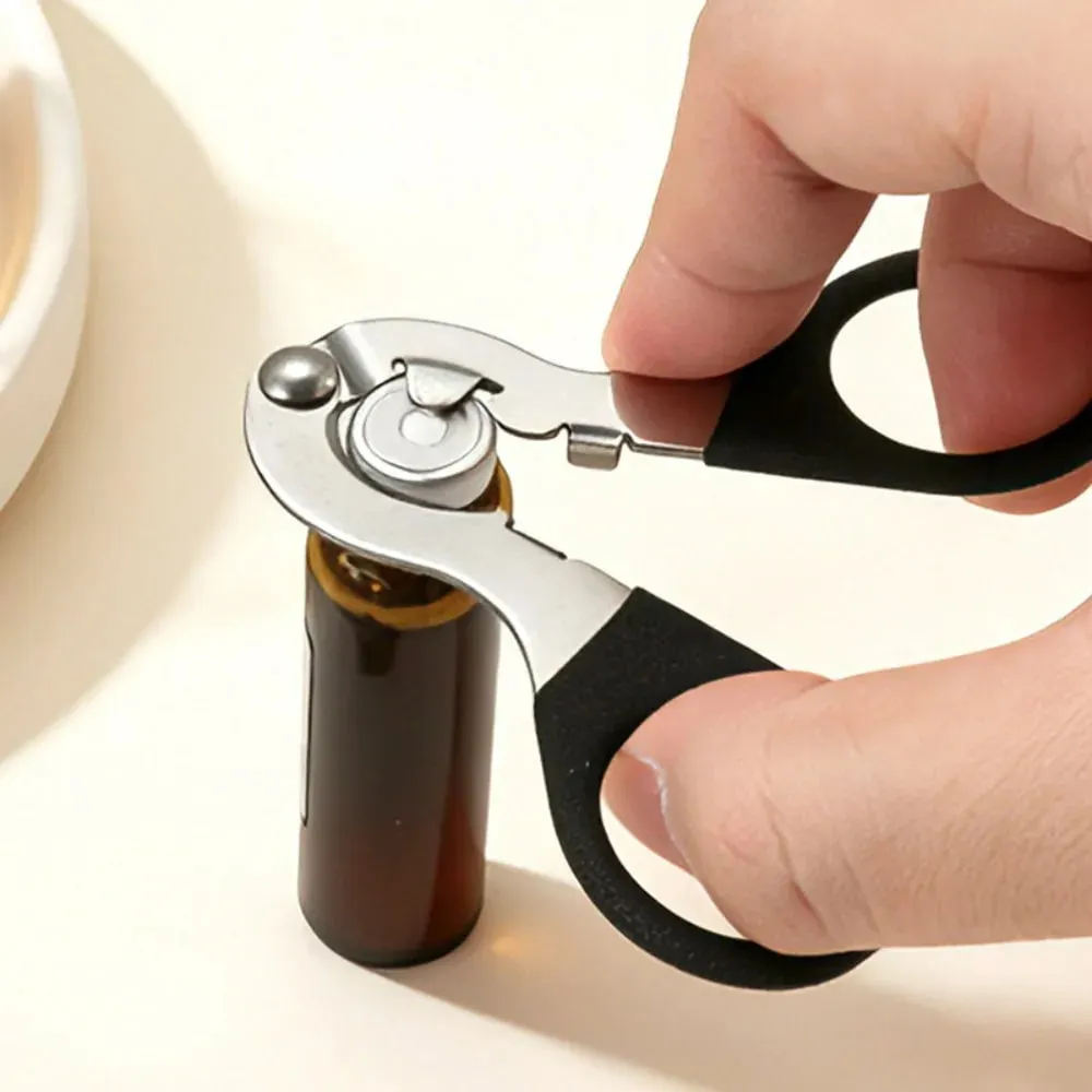 1PCS Explosion-proof Tragbare Oral Flüssigkeit Opener Multifunktionale Aluminium Medizin Fläschchen Kappe Remover & Cutter — image 3