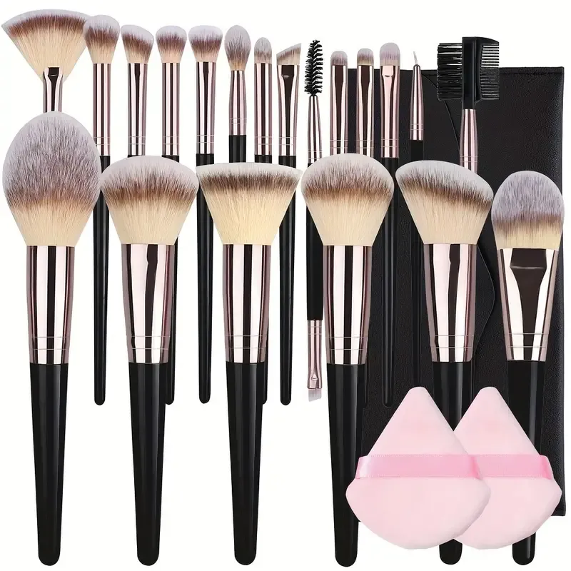 Sada 3/20 ks štětců na make-up Profesionální podkladový zvýrazňovač očních stínů a korektor na míchání štětců Fluffy Women Beauty Tool — image 1