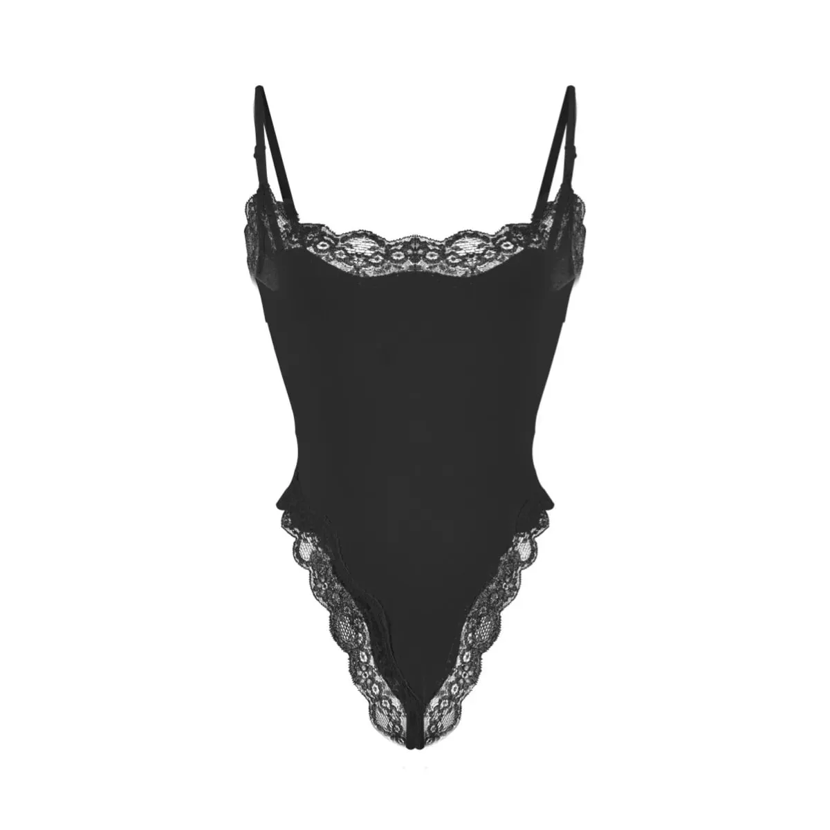 Lace Camisole Bodysuit Women Solid Sleeveless Backless Body Shaper Jumpsuit One Piece Sexy Slim Bodycon Rompers Summer Tank Tops