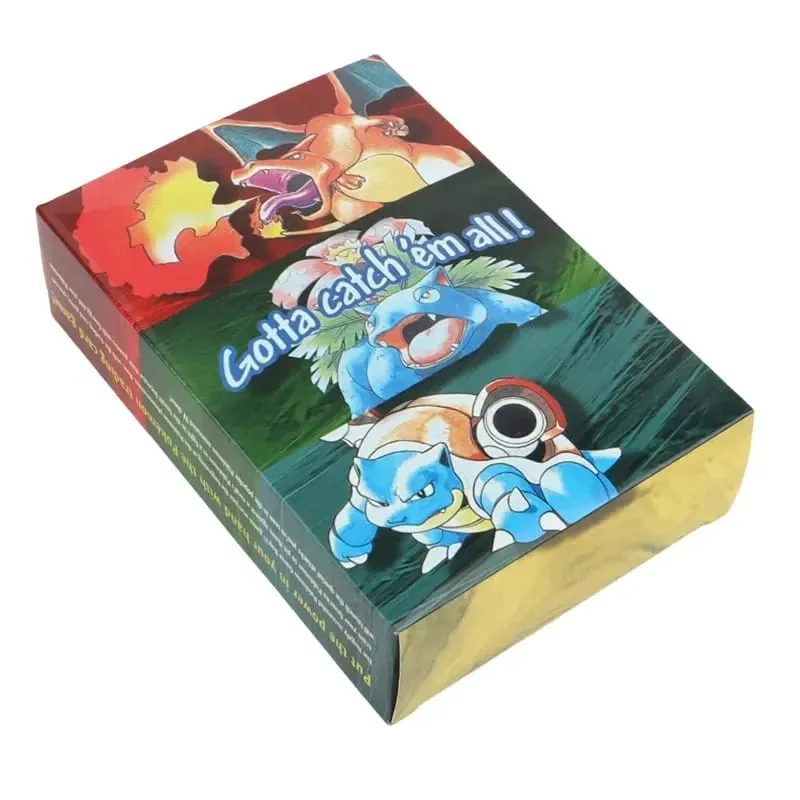 151 יח'\קופסה 1996 כרטיס פוקימון דור ראשון Charizard Pikachu Mewtwo Blastoise צעצועי כרטיס איסוף גרסה אנגלית