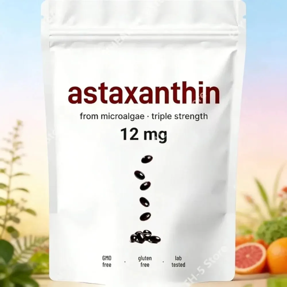 Astaxanthin 12 mg Kapseln – tägliche antioxidative Unterstützung, gentechnikfrei, glutenfrei, sojafrei, 120 Kapseln für Erwachsene — image 2