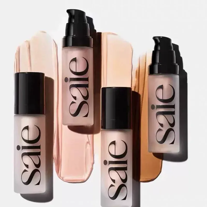 Saie Hydrating Blendable Dewy Liquid Blush Mat Svampehoved Blusher Naturlig Holdbar Brighten Facial Contour Blush Tint Makeup — image 4
